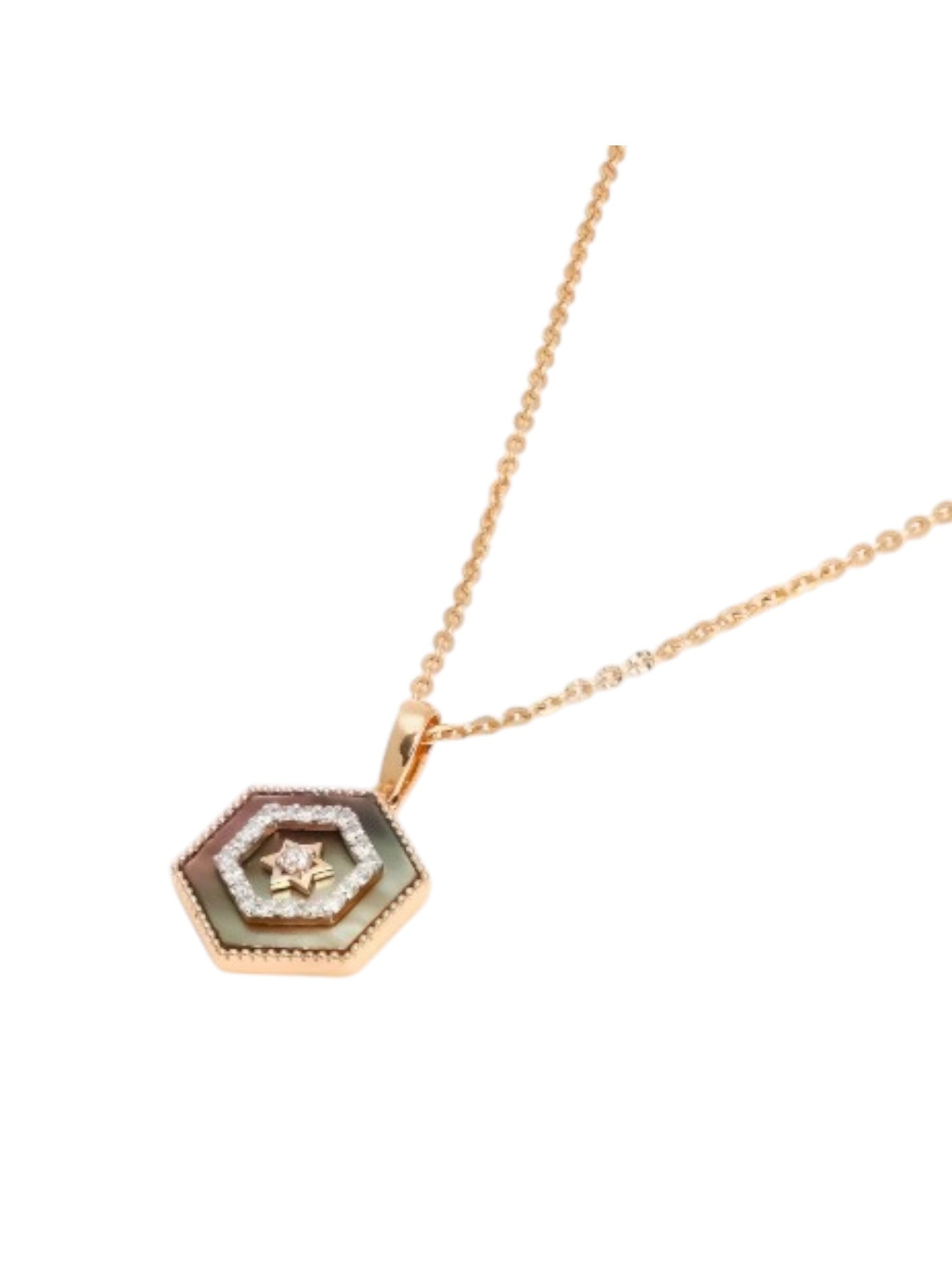925 Sterling Silver Elegant Design CZ Stones Gold Plated Pendant With Chain For Women By Kesardeep